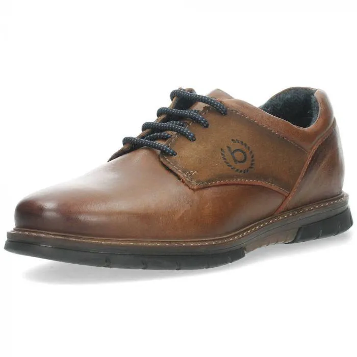 Cognac veterschoenen Sammy Comfort