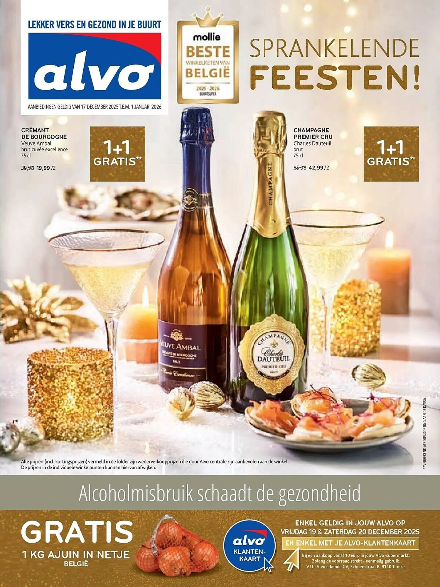 Alvo folder van 17 december tot 1 januari 2026 - folder pagina 1