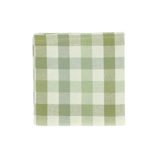 Theedoek, katoen, geruit, groen
