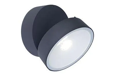 Trumpet wandlamp donker grijs led 16w