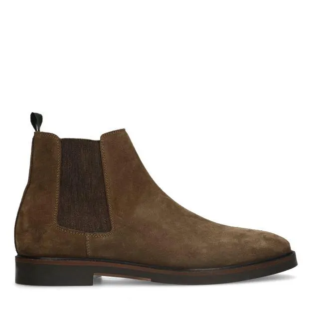 Taupe suède chelsea boots