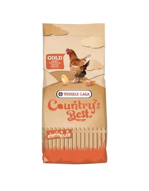 Versele-Laga Country`s Best Gold 4 Gallico Pelletlegkorrel - Kippenvoer - 20 kg Vanaf 1e Ei