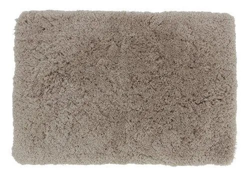 Alfombrilla baño SANDVIKEN 60x90cm beis microfibra