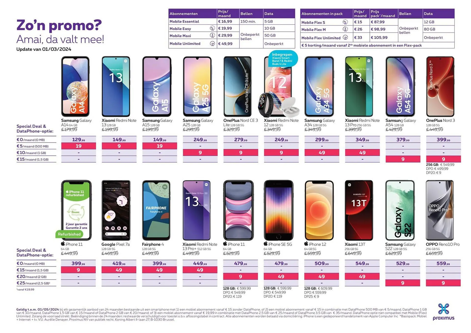 Proximus folder van 1 maart tot 31 maart 2024 - folder pagina 