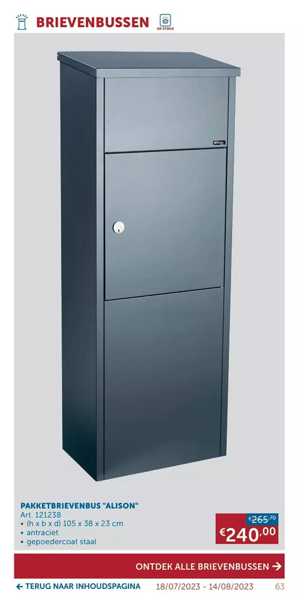 Zelfbouwmarkt folder van 18 juli tot 14 augustus 2023 - folder pagina 63