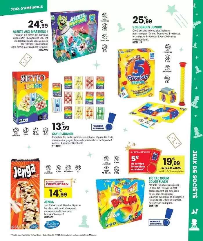 Jouez À L'infin van 29 oktober tot 5 december 2024 - folder pagina 309