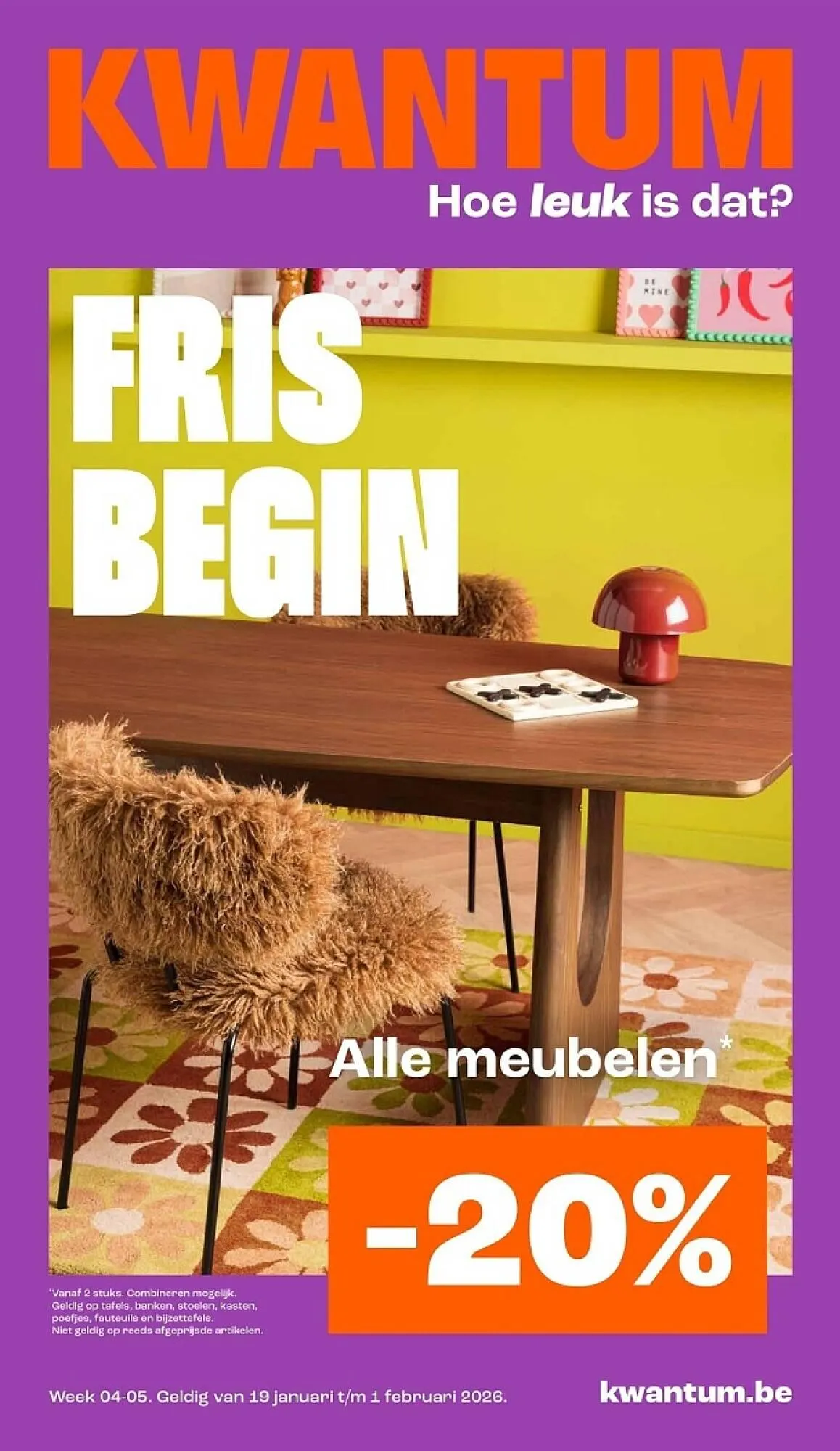 Kwantum folder van 19 januari tot 1 februari 2026 - folder pagina 1