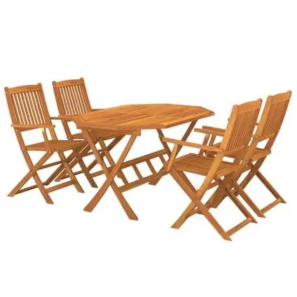 Ensemble À Manger Vidaxl Brun Ensemble De Salle À Manger De Jardin