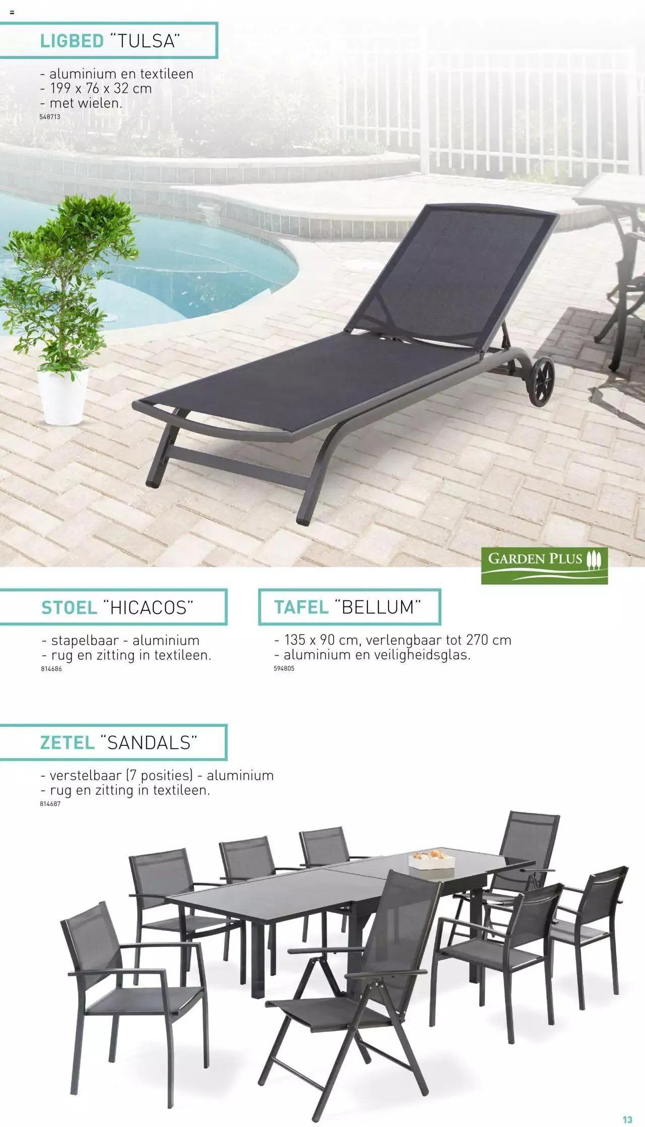 Hubo - Tuinmeubelen Special 2023 van 30 juni tot 31 december 2023 - folder pagina 13