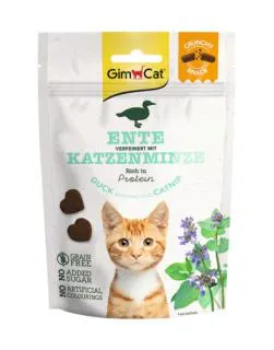GimCat crunchy snack eend & catnip 50g