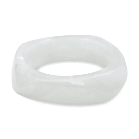 Witte armband in hars