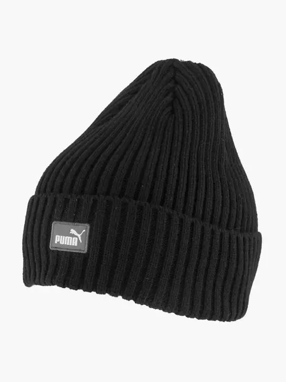 Zwarte Puma Classic Cuff Beanie
