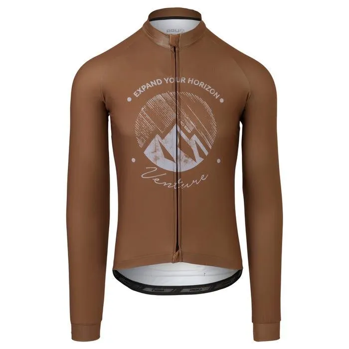 Gravel Fietsshirt Lange Mouwen Venture Heren