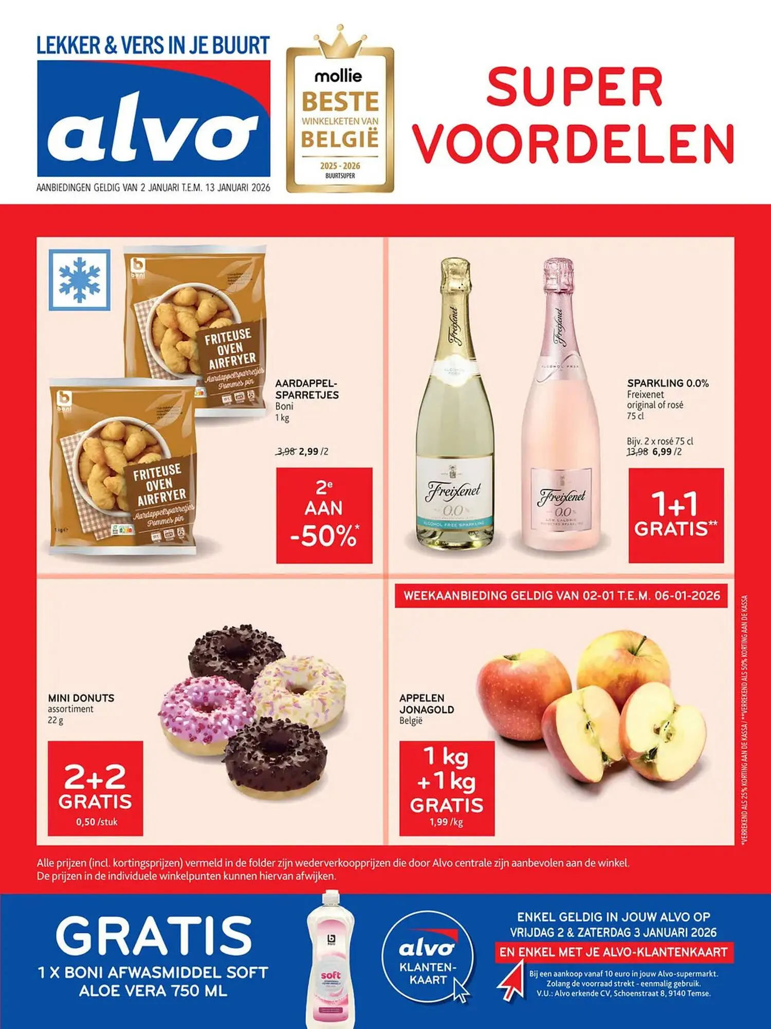 Alvo folder van 2 januari tot 13 januari 2026 - folder pagina 1
