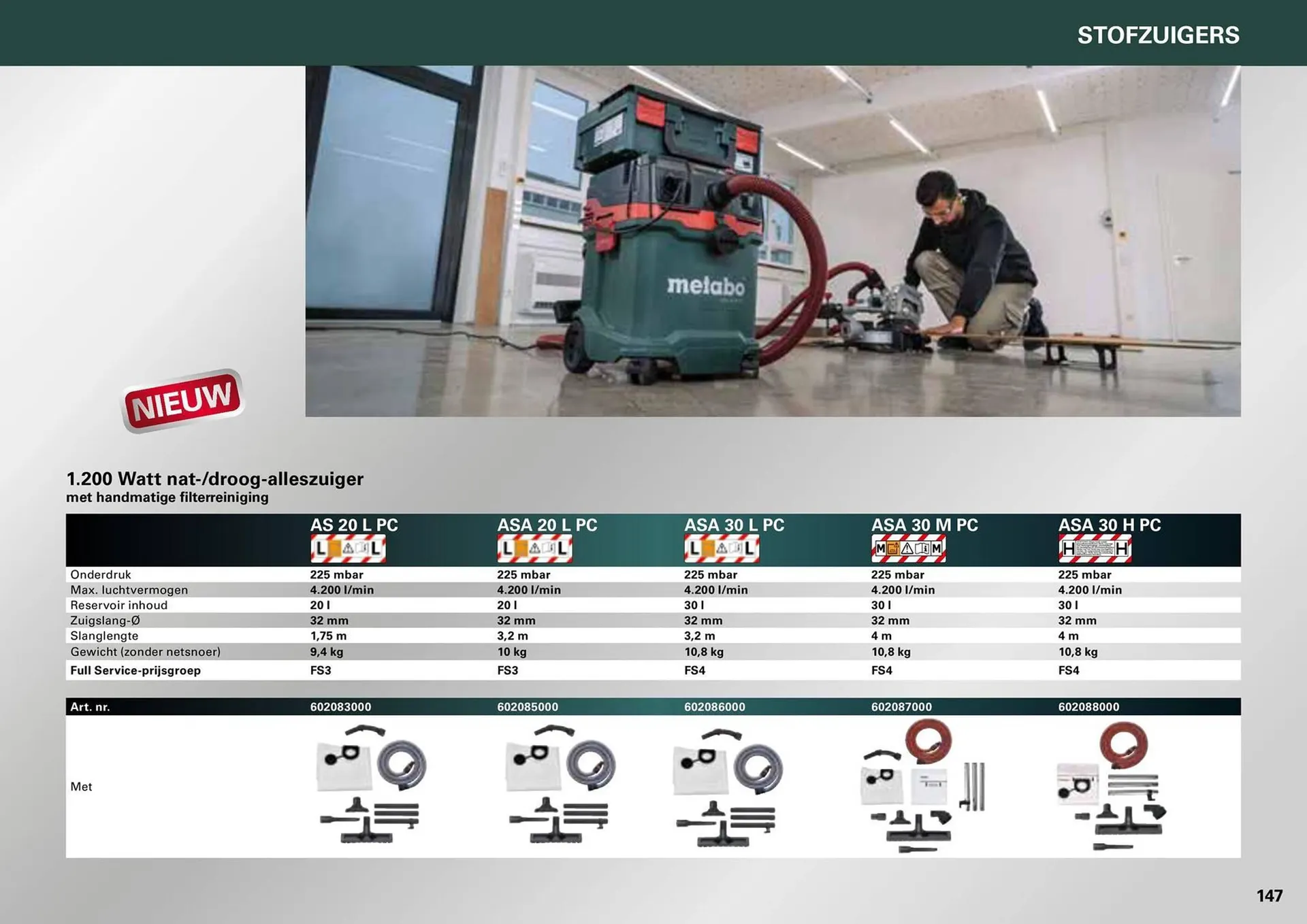 Metabo folder van 7 maart tot 31 december 2024 - folder pagina 147