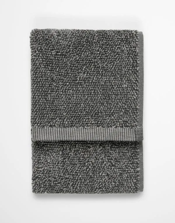 Marc O'Polo Timeless melange Antraciet Gastendoek