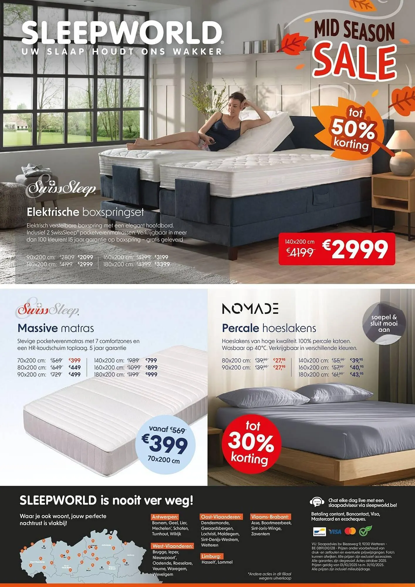 Sleepworld folder van 1 oktober tot 31 oktober 2025 - folder pagina 8