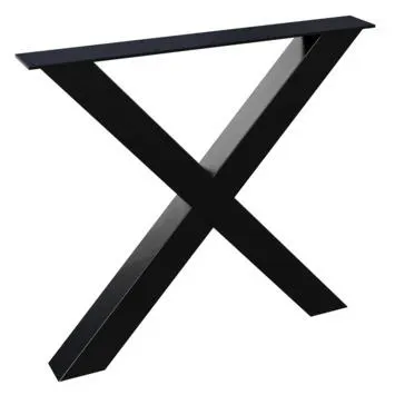 WOOOD tafelpoot Tablo Alkmaar X-poot metaal zwart per stuk
