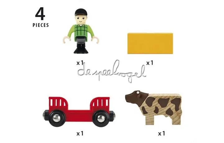 33879 Boerderij speelset, boer met koe