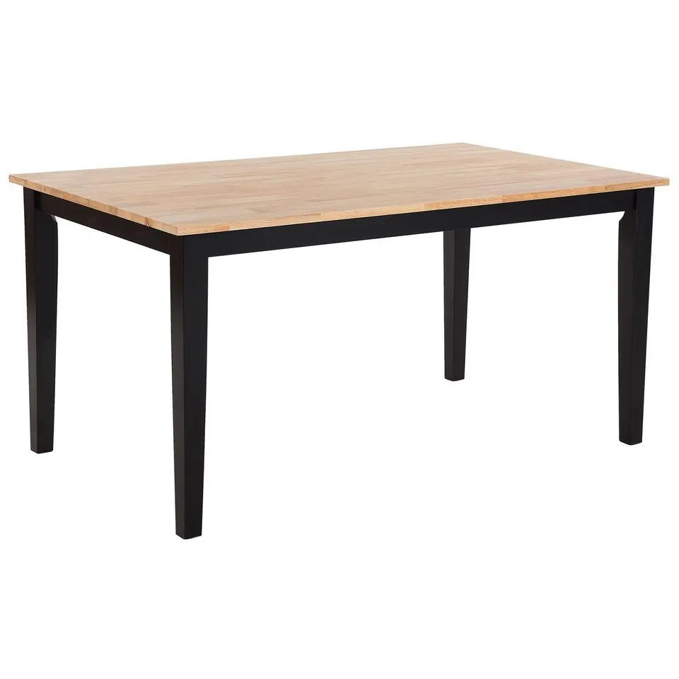 HOUSTON - Eettafel - Zwart - 75 x 120 cm - Rubberhout
