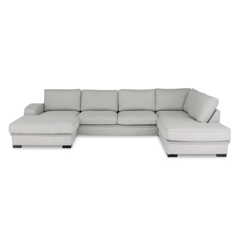 Hoeksalon GUNILLA Longchair Rechts Degas Grijs