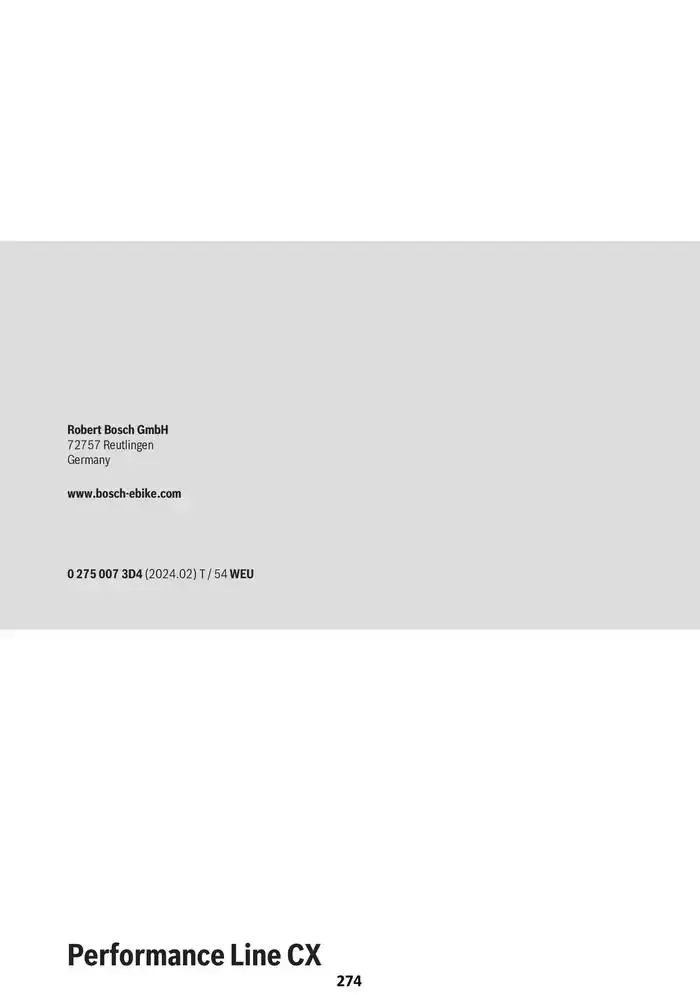 Electric Bike Manual van 12 februari tot 12 augustus 2025 - folder pagina 274