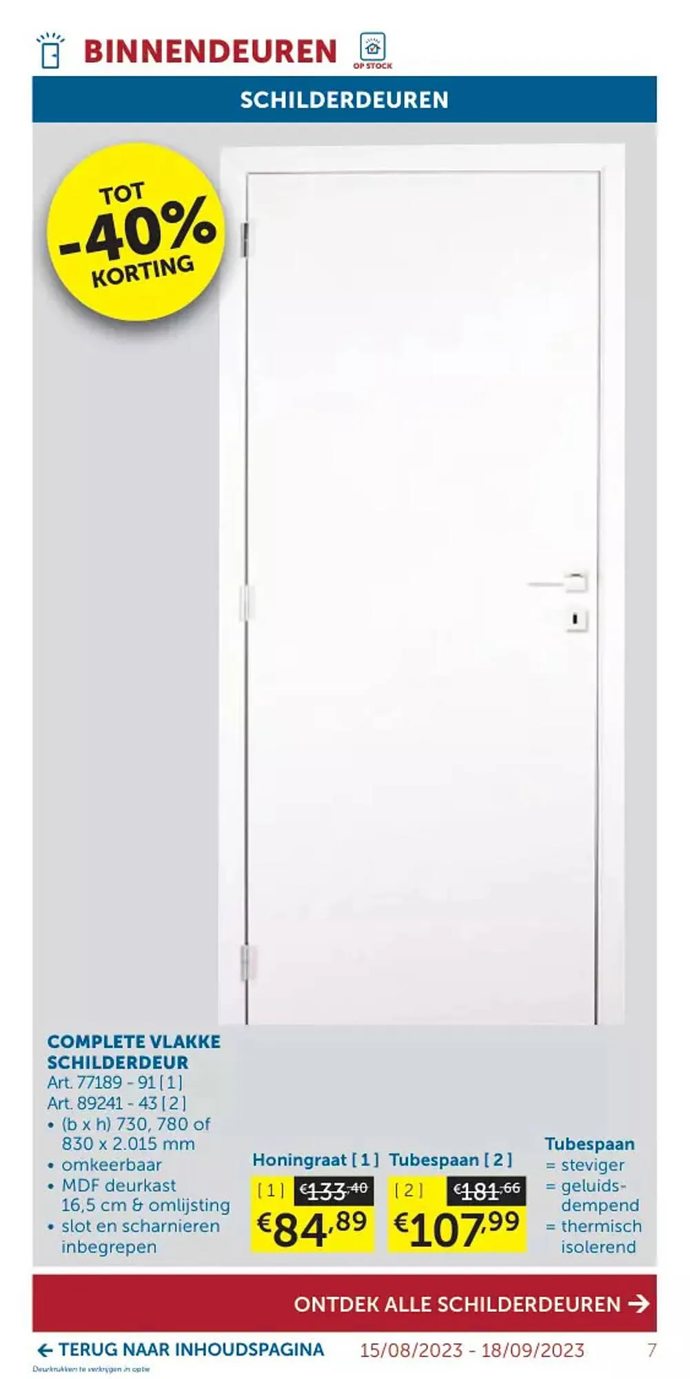 Zelfbouwmarkt folder van 15 augustus tot 18 september 2023 - folder pagina 7