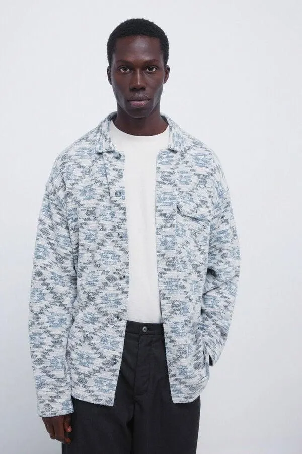 Camisa jacquard étnico