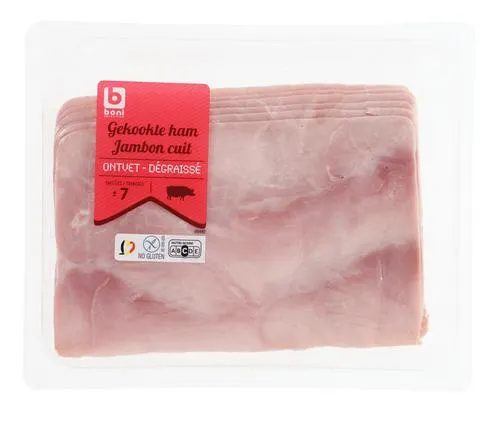 jambon dégraissé sans gluten