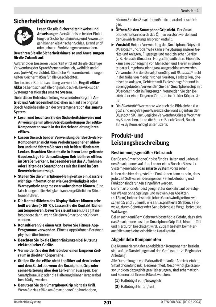 Electric Bike Manual van 12 februari tot 12 augustus 2025 - folder pagina 201