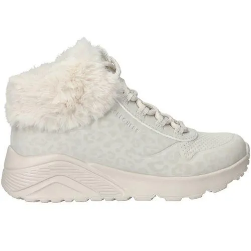 Skechers Uno Lite Veterboots Beige Meisjes