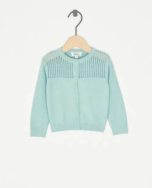 Cardigan van biokatoen