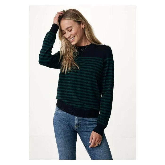 Mexx Zwarte gestreepte trui