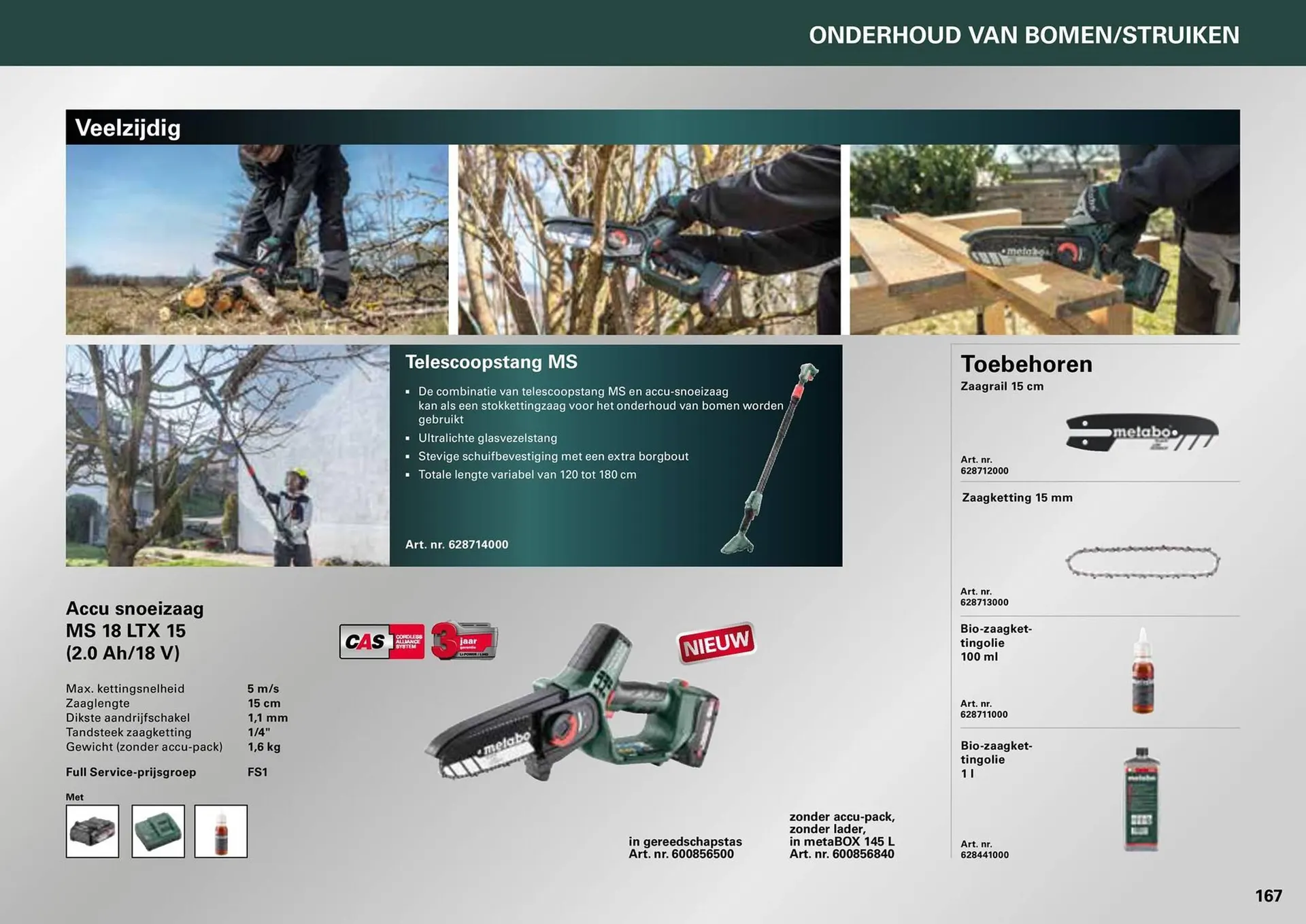 Metabo folder van 7 maart tot 31 december 2024 - folder pagina 167