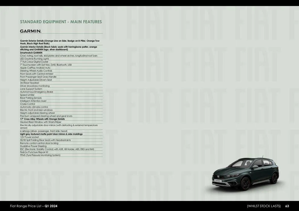 Fiat Range Price List – Q1 2024 van 26 maart tot 26 maart 2025 - folder pagina 63