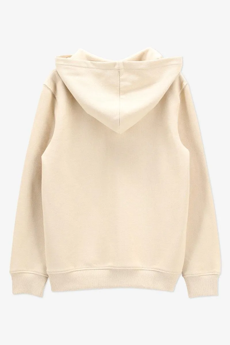 Beige hoodie Mountains Morning Mood
