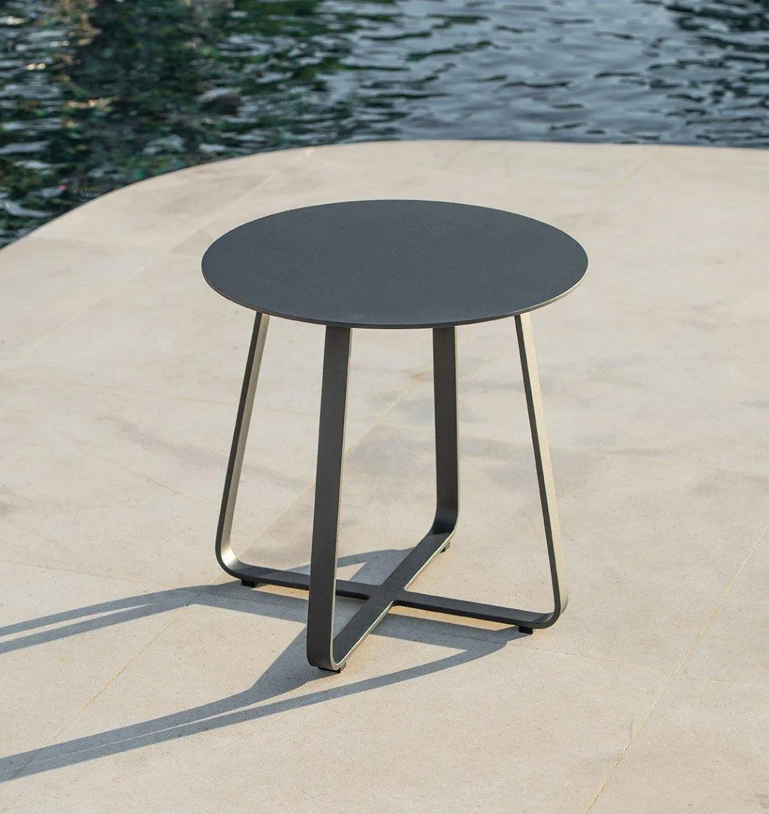 Elko koffietafel charcoal Ø 45cm