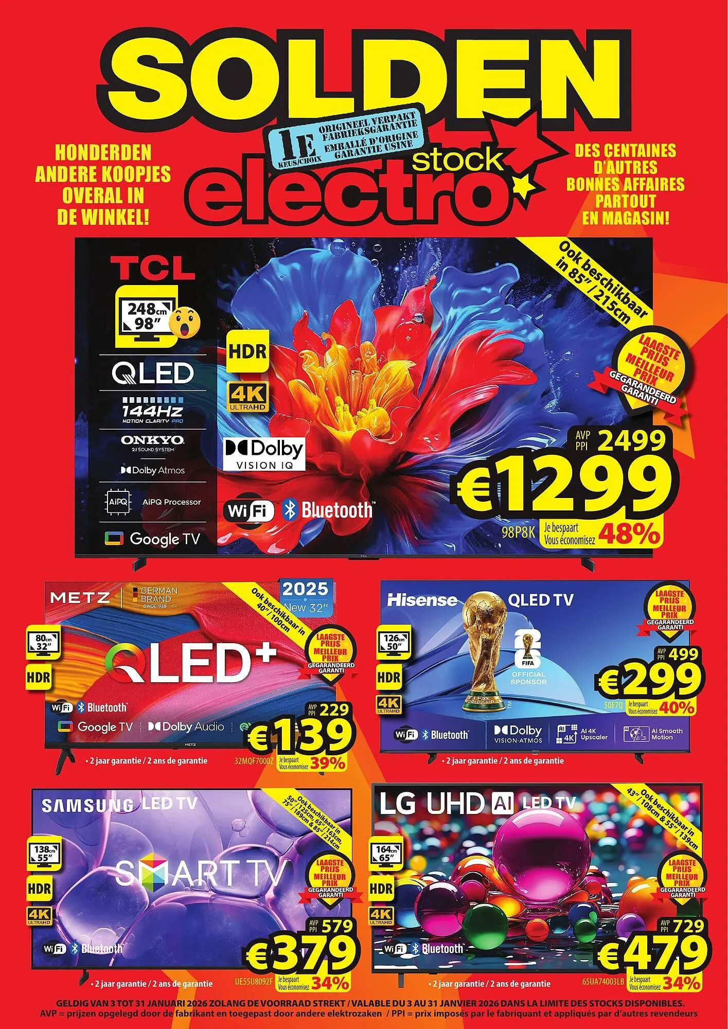 ElectroStock folder van 3 januari tot 31 januari 2026 - folder pagina 1