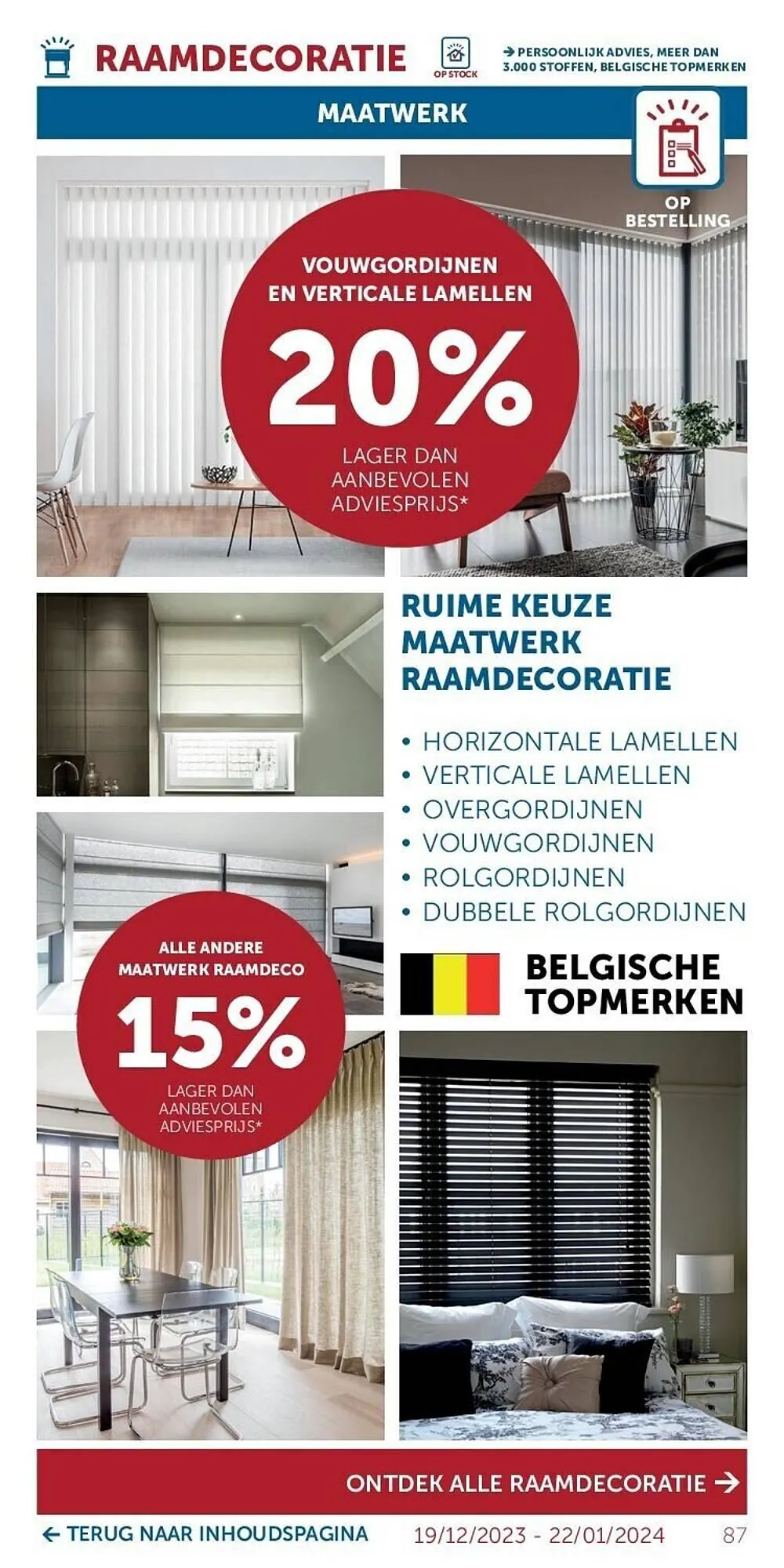 Zelfbouwmarkt folder van 19 december tot 22 januari 2024 - folder pagina 87