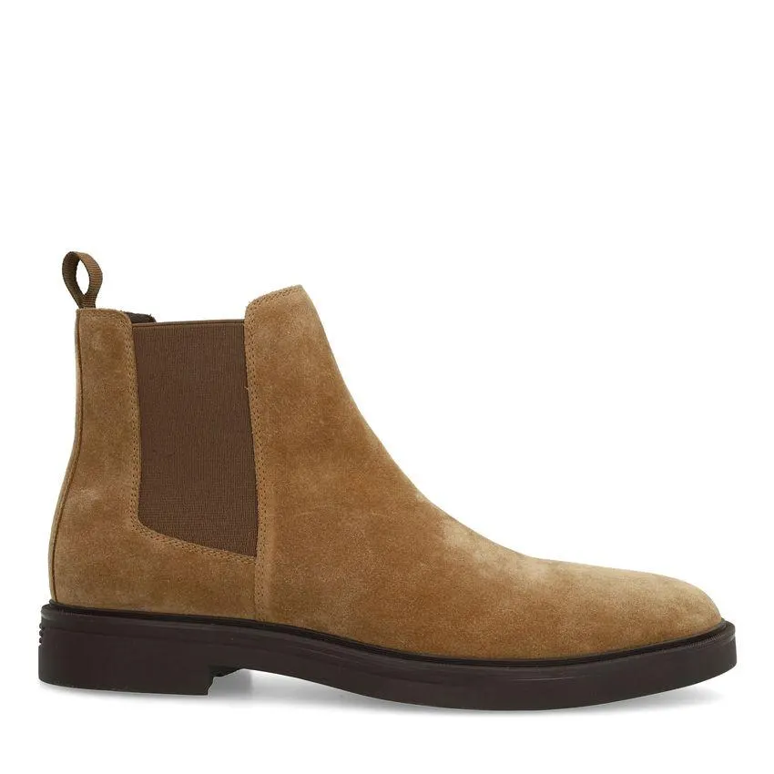 Taupe suède chelsea boots