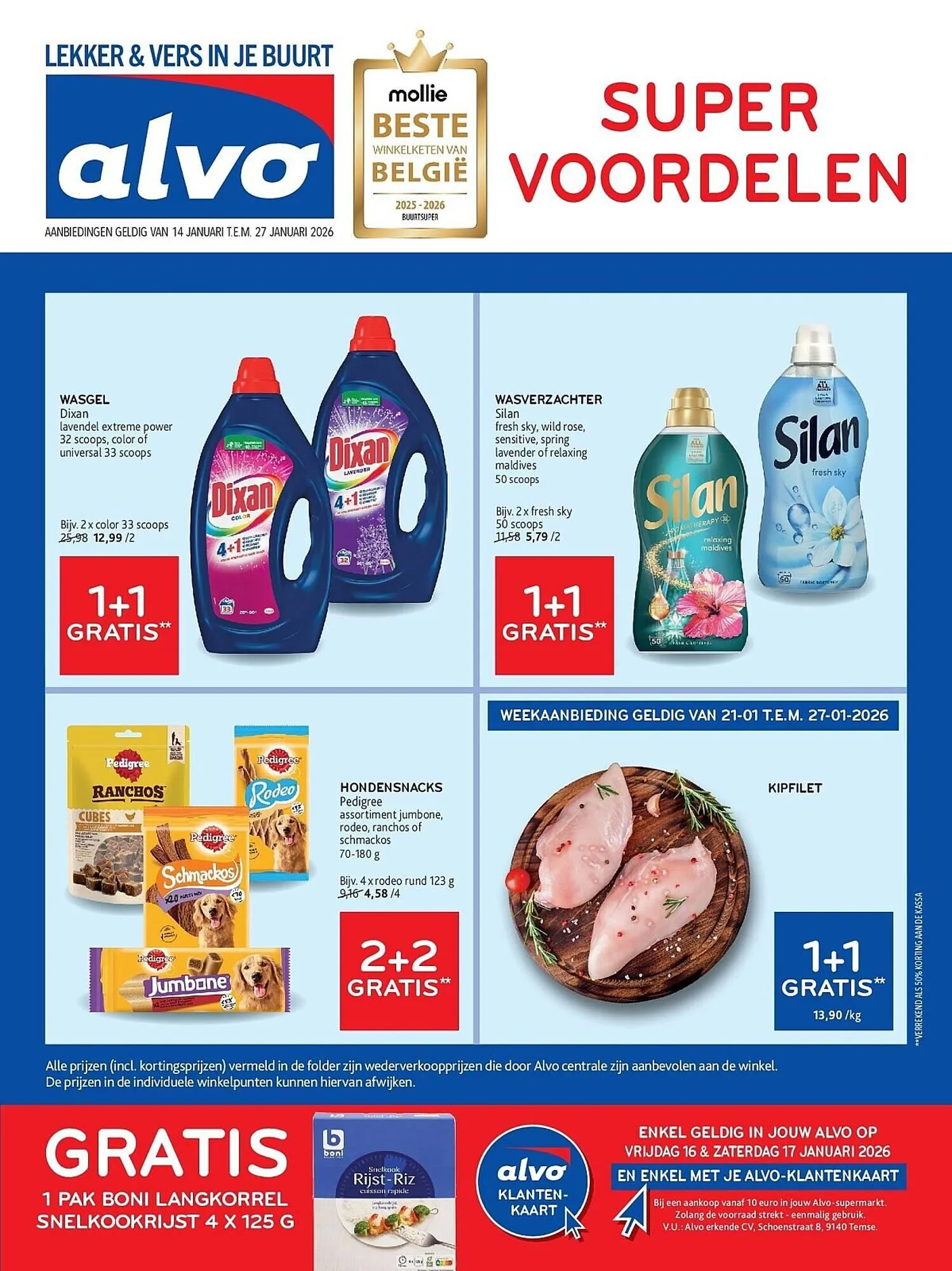 Alvo folder van 14 januari tot 27 januari 2026 - folder pagina 1