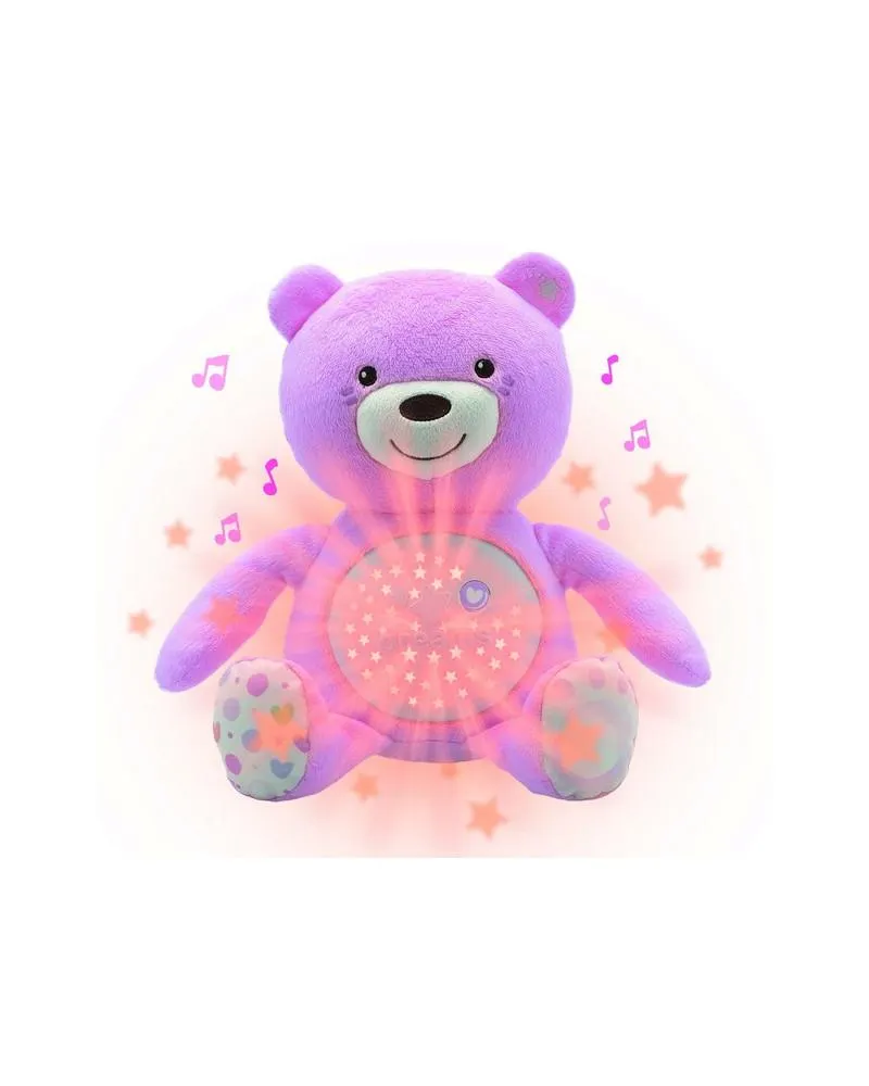 OURSON PROJECTEUR BEBE ROSE