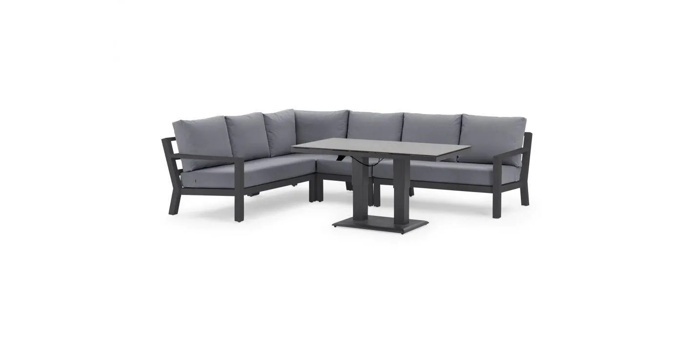 Loungeset Timber 6 personen - Hoekopstelling