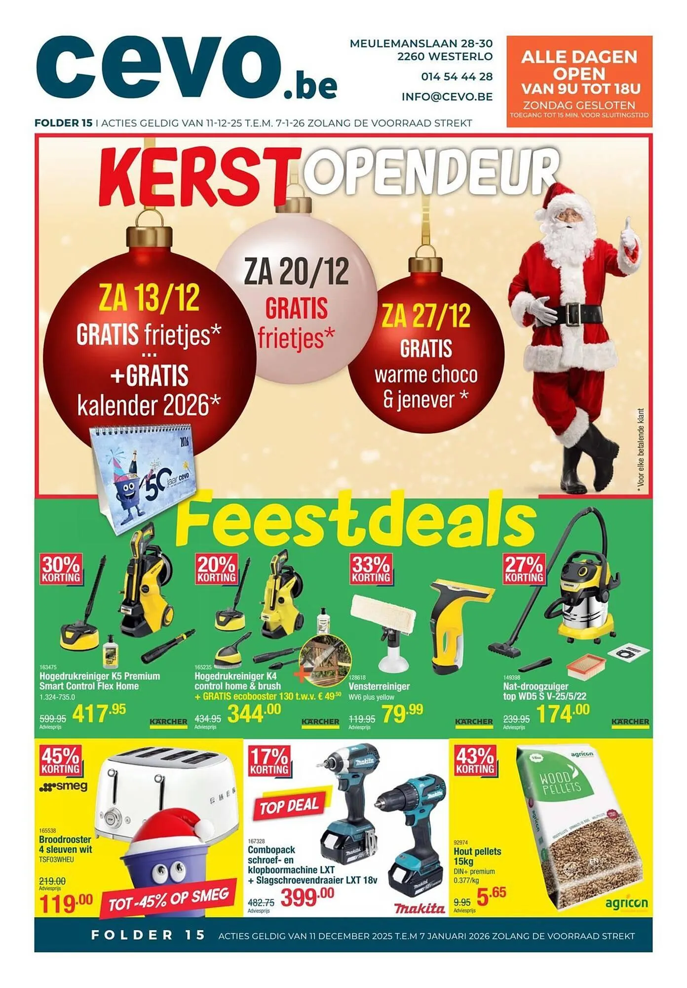 Cevo folder van 11 december tot 7 januari 2026 - folder pagina 1