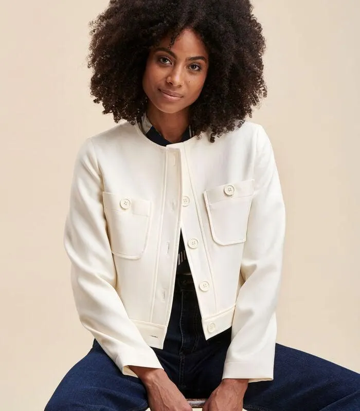 Korte jas in gerecycled polyeste