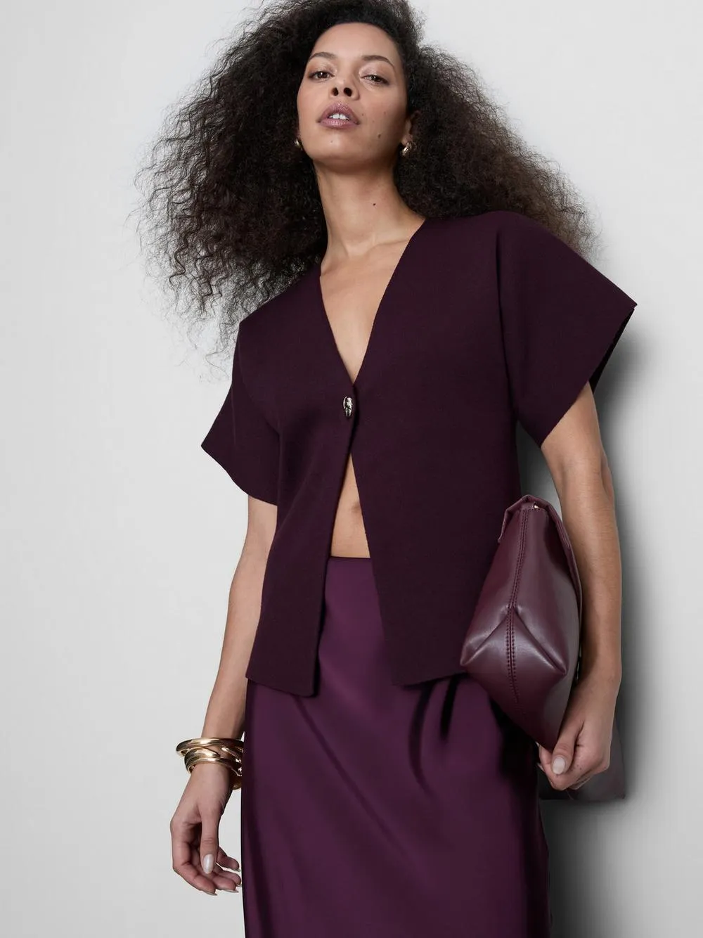 Gilet à manches courtes chauve-souris