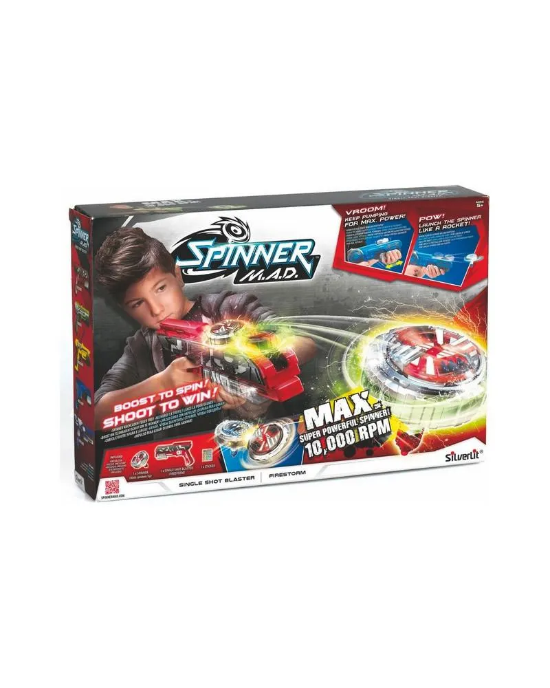 SPINNER MAD PISTOLET ROUGE + TOUPIE LUM