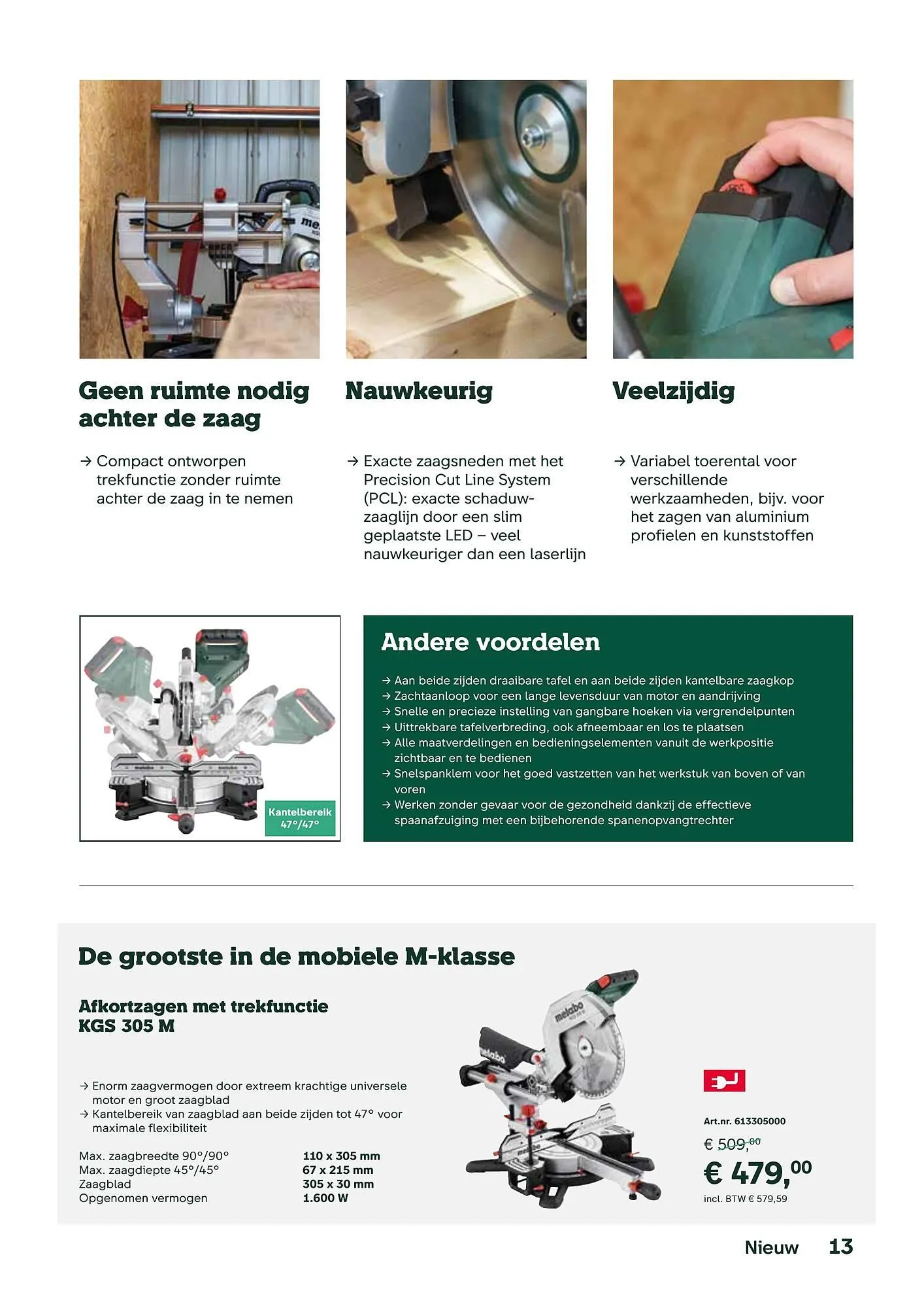 Metabo folder van 17 september tot 31 maart 2026 - folder pagina 13