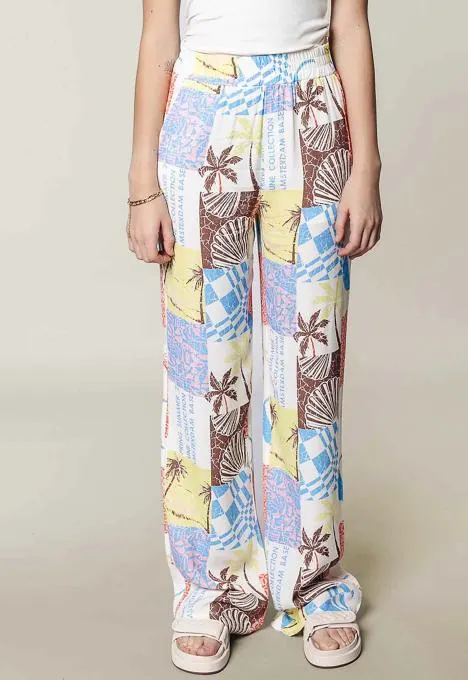 Melody Patchwork Straight Broek