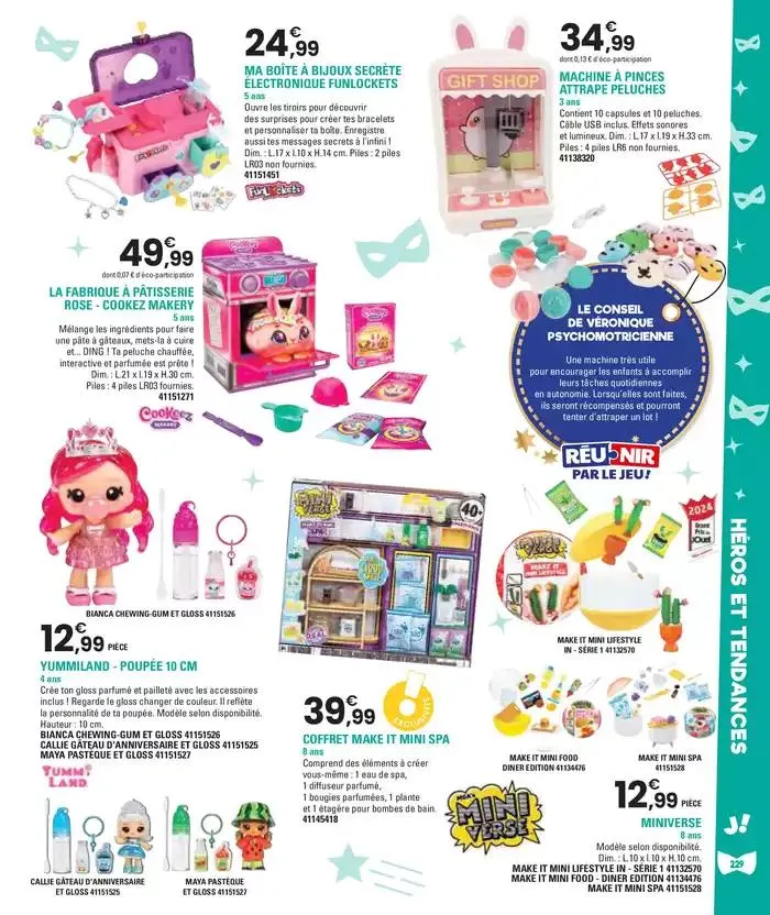 Jouez À L'infin van 29 oktober tot 5 december 2024 - folder pagina 229